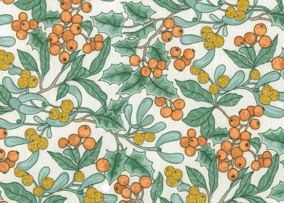 Foulard pointe 109 x 15 cm en Liberty de coton doublé