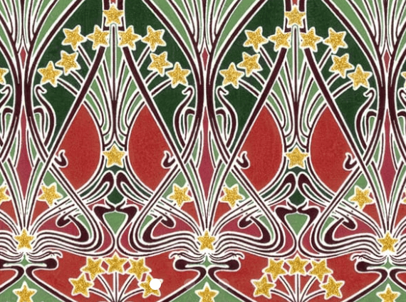 Foulard pointe 109 x 15 cm en Liberty de coton doublé