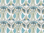 Foulard pointe 109 x 15 cm en Liberty de coton doublé