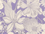 Foulard pointe 109 x 15 cm en Liberty de coton doublé