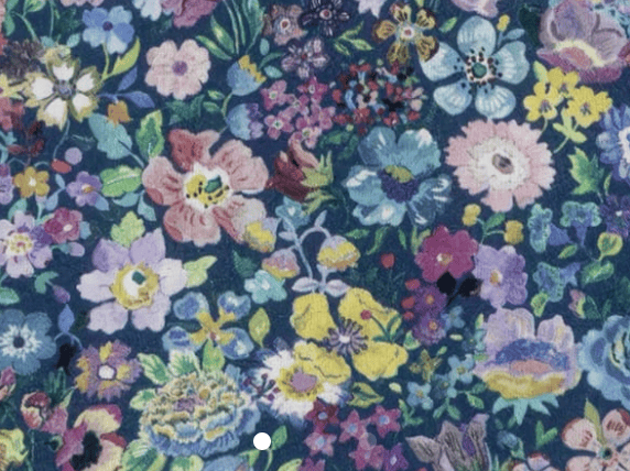 Foulard pointe 109 x 15 cm en Liberty de coton doublé