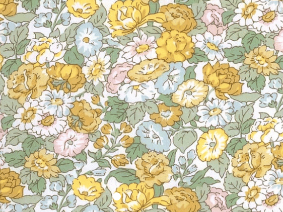 Foulard pointe 109 x 15 cm en Liberty de coton doublé