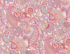 Foulard pointe 109 x 15 cm en Liberty de coton doublé