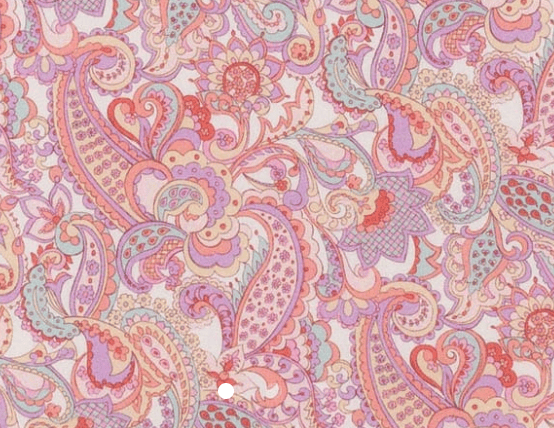 Foulard pointe 109 x 15 cm en Liberty de coton doublé