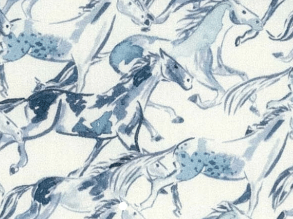 Foulard pointe 109 x 15 cm en Liberty de coton doublé