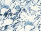 Foulard pointe 109 x 15 cm en Liberty de coton doublé