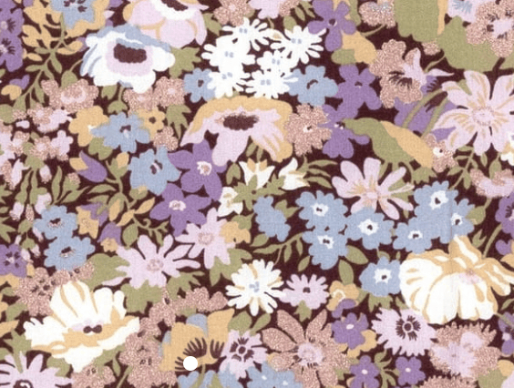 Foulard pointe 109 x 15 cm en Liberty de coton doublé