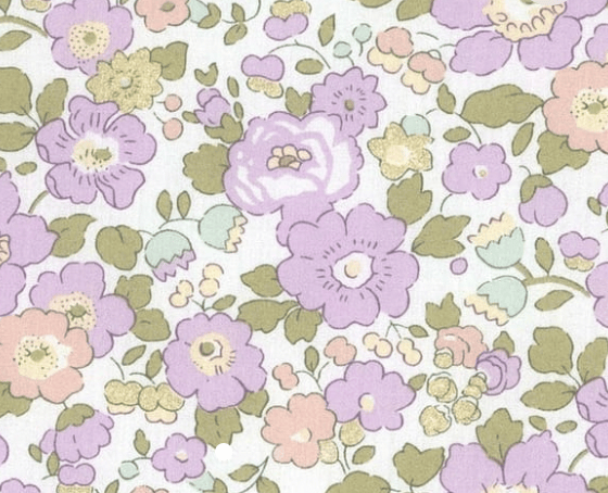 Foulard pointe 109 x 15 cm en Liberty de coton doublé