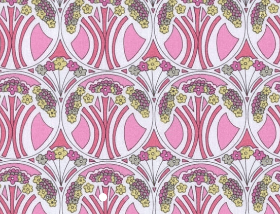 Foulard pointe 109 x 15 cm en Liberty de coton doublé