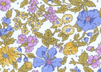 Foulard pointe 109 x 15 cm en Liberty de coton doublé
