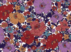 Foulard pointe 109 x 15 cm en Liberty de coton doublé