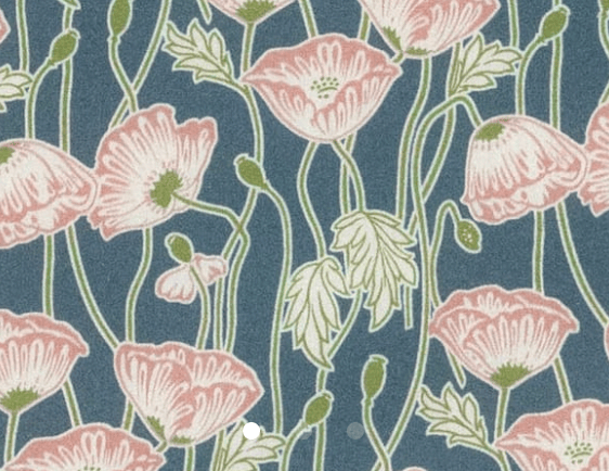 Foulard pointe 109 x 15 cm en Liberty de coton doublé