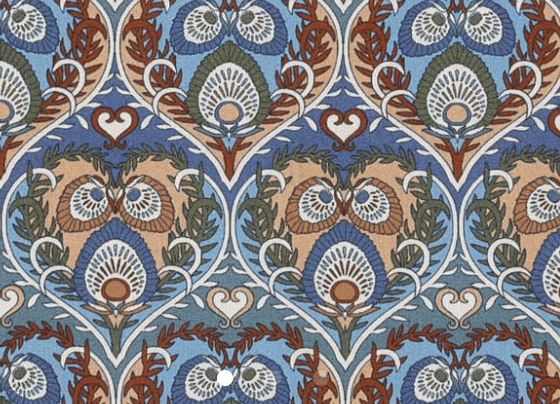Foulard pointe 109 x 15 cm en Liberty de coton doublé