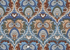 Foulard pointe 109 x 15 cm en Liberty de coton doublé