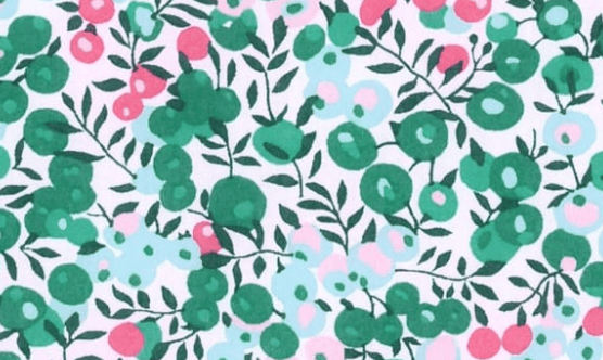 Foulard pointe 109 x 15 cm en Liberty de coton doublé