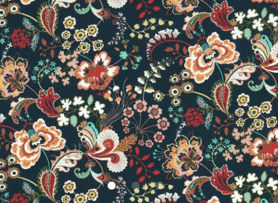 Foulard pointe 109 x 15 cm en Liberty de coton doublé
