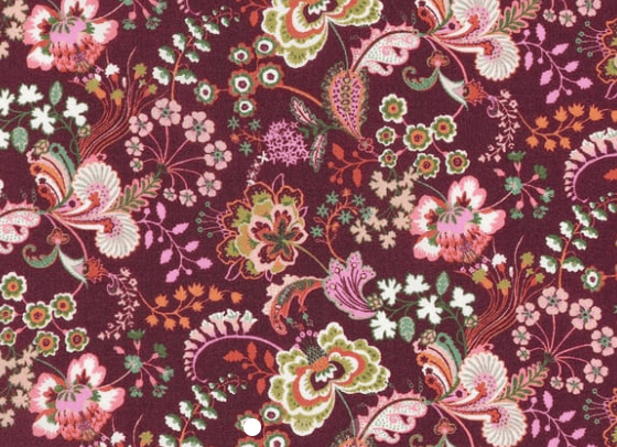 Foulard pointe 109 x 15 cm en Liberty de coton doublé