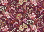 Foulard pointe 109 x 15 cm en Liberty de coton doublé