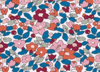 Foulard pointe 109 x 15 cm en Liberty de coton doublé