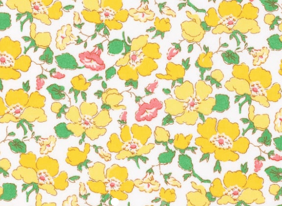 Foulard pointe 109 x 15 cm en Liberty de coton doublé