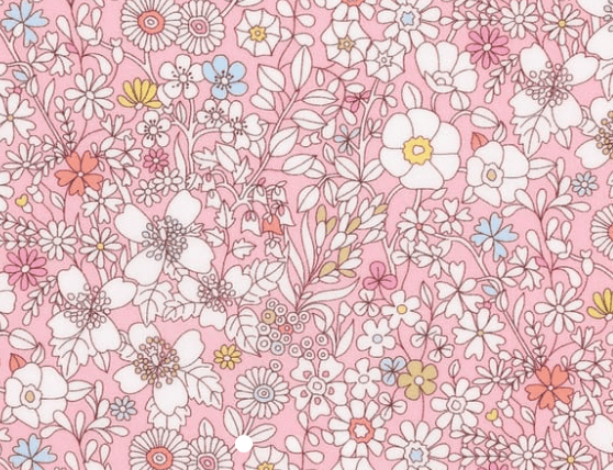 Foulard pointe 109 x 15 cm en Liberty de coton doublé