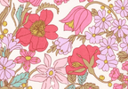 Foulard pointe 109 x 15 cm en Liberty de coton doublé