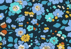 Foulard pointe 109 x 15 cm en Liberty de coton doublé