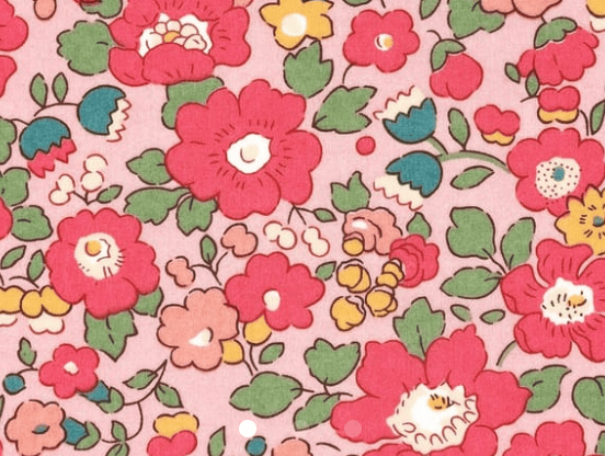 Foulard pointe 109 x 15 cm en Liberty de coton doublé
