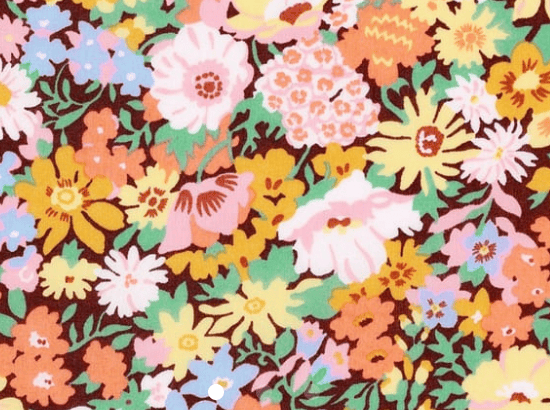 Foulard pointe 109 x 15 cm en Liberty de coton doublé