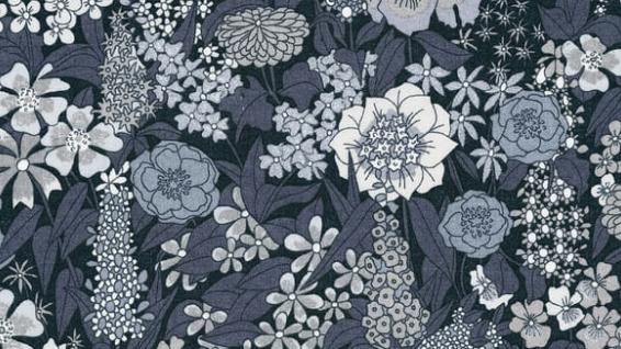 Foulard pointe 109 x 15 cm en Liberty de coton doublé