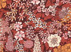 Foulard pointe 109 x 15 cm en Liberty de coton doublé