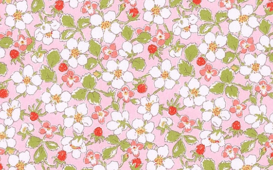 Foulard pointe 109 x 15 cm en Liberty de coton doublé