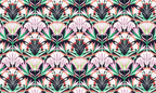Foulard pointe 109 x 15 cm en Liberty de coton doublé