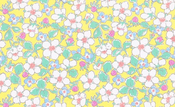 Foulard pointe 109 x 15 cm en Liberty de coton doublé