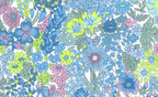 Foulard pointe 109 x 15 cm en Liberty de coton doublé