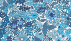 Foulard pointe 109 x 15 cm en Liberty de coton doublé