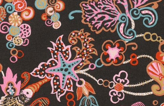 Foulard pointe 109 x 15 cm en Liberty de coton doublé
