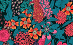 Foulard pointe 109 x 15 cm en Liberty de coton doublé