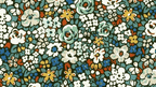 Foulard pointe 109 x 15 cm en Liberty de coton doublé