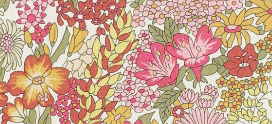 Foulard pointe 109 x 15 cm en Liberty de coton doublé