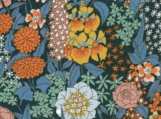 Foulard pointe 109 x 15 cm en Liberty de coton doublé