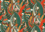 Foulard pointe 109 x 15 cm en Liberty de coton doublé