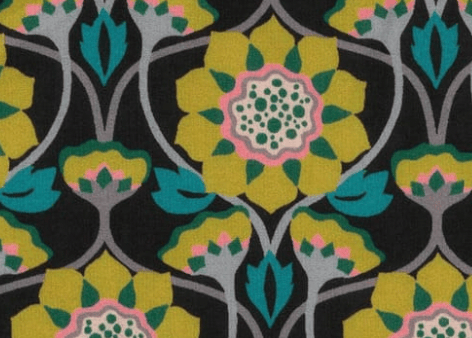 Foulard pointe 109 x 15 cm en Liberty de coton doublé