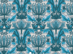 Foulard pointe 109 x 15 cm en Liberty de coton doublé