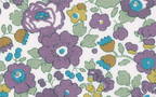 Foulard pointe 109 x 15 cm en Liberty de coton doublé