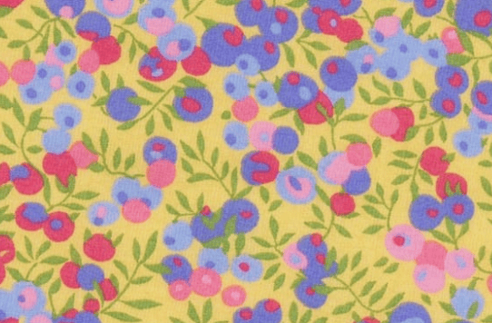 Foulard pointe 109 x 15 cm en Liberty de coton doublé