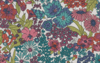 Foulard pointe 109 x 15 cm en Liberty de coton doublé