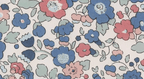 Foulard pointe 109 x 15 cm en Liberty de coton doublé