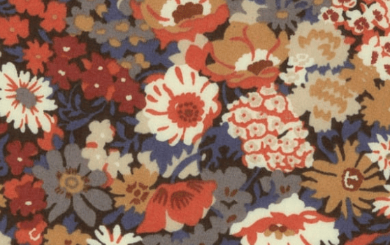 Foulard pointe 109 x 15 cm en Liberty de coton doublé