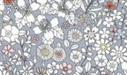 Foulard pointe 109 x 15 cm en Liberty de coton doublé